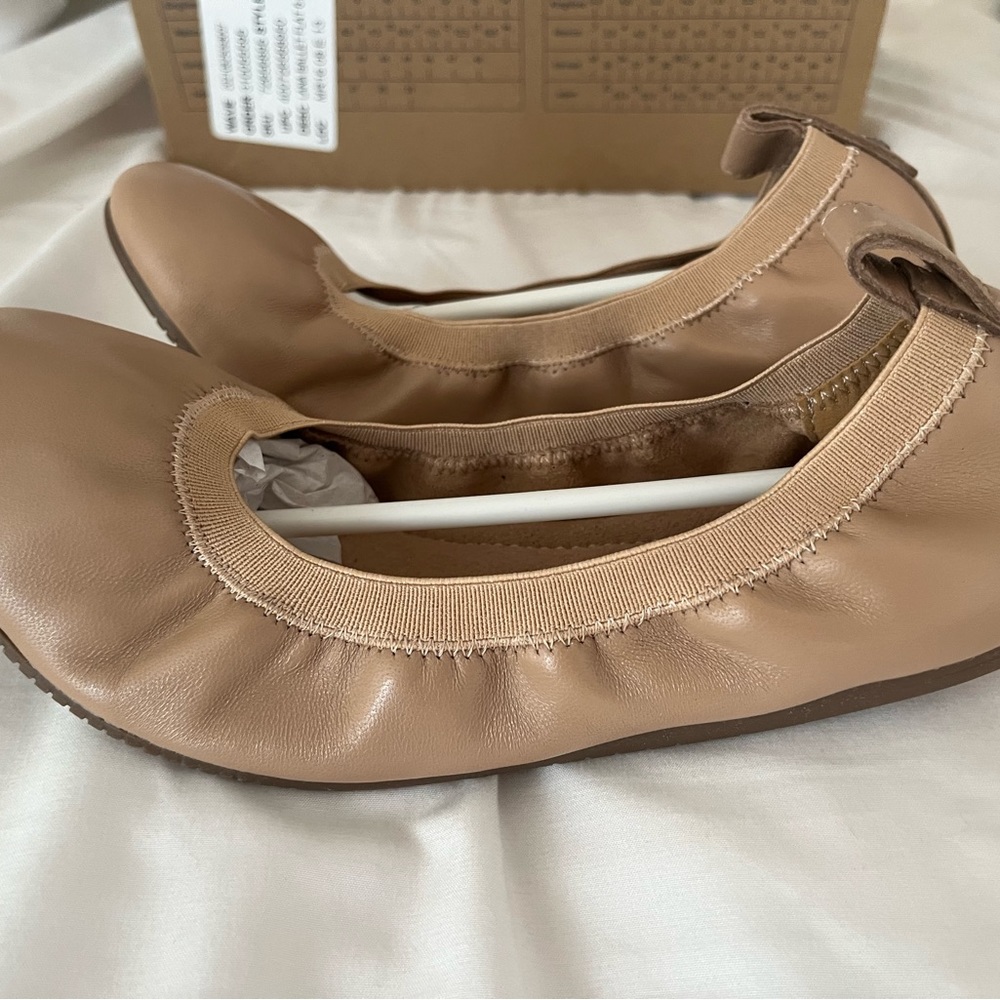 New, in box nude ballet flats